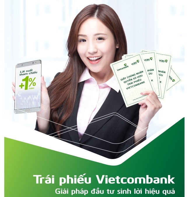 Trái phiếu Vietcombank lợi nhuận cao, không lo biến động lãi suất - ảnh nguồn Vietcombank.