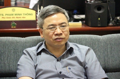 GS Phạm Minh Thông - Phó GĐ Bệnh viện Bạch Mai - ảnh L.P.