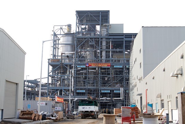 Nhà máy sản xuất xơ sợi Polyester Đình Vũ (Hải Phòng) cũng thua lỗ lớn. ảnh: pvc.