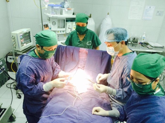Các bác sĩ Bệnh viện Nhi Trung ương hướng dẫn bác sĩ tại bệnh viện Nhi Thái Bình.
