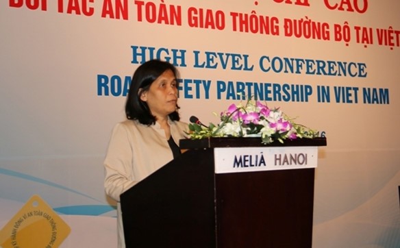 Bà Socorro Escalante cho rằng, Việt Nam đã nêu kinh nghiệm quý trong việc thực hành và thực thi thành công quy định đội mũ bảo hiểm vào năm 2007 - ảnh nguồn Báo giao thông vận tải.