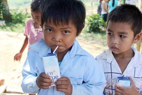 Mục tiêu của TH True Milk là mọi trẻ em vùng khó đều được uống sữa.