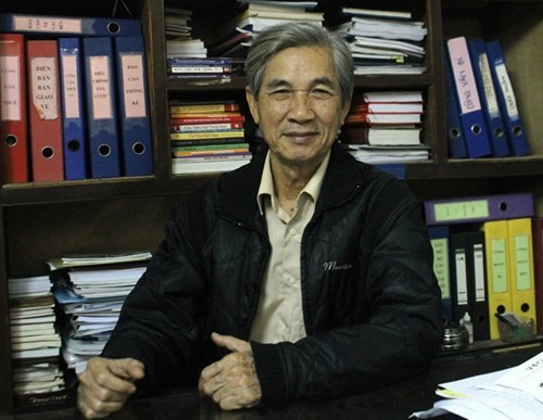 Ông Bùi Danh Liên - Chủ tịch Hiệp hội vận tải Hà Nội trong cuộc trao đổi với phóng viên Báo Điện tử Giáo dục Việt Nam - ảnh H.Lực.