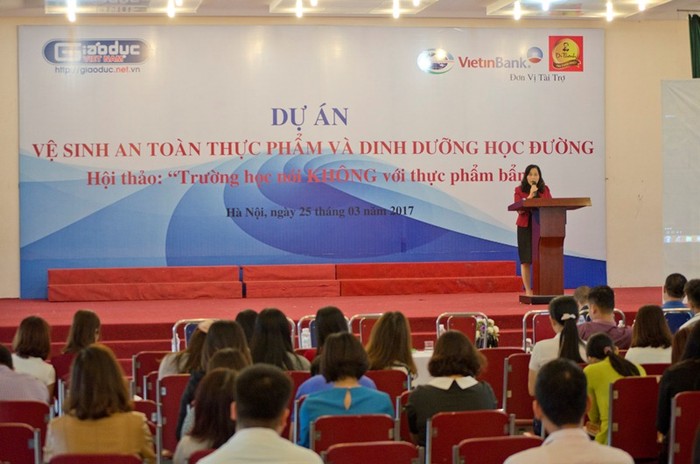 Hội thảo “Trường học nói không với thực phẩm bẩn” do Báo Điện tử Giáo dục Việt Nam tổ chức - ảnh: Hoàng Lực.
