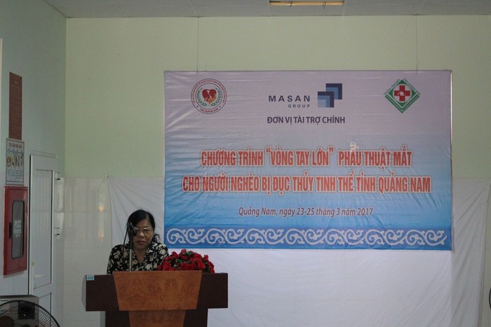 Masan Nutri-Science tài trợ chươnchương trình mổ đục thủy tinh thể cho người nghèo tại Thành phố Tam Kỳ - Quảng Nam - ảnh Masan Nutri-Science.