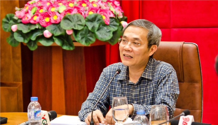 Phó Tổng Giám đốc - ông Phạm Lương Sơn khẳng định Bảo hiểm xã hội Việt Nam luôn đặt lợi ích của người bệnh lên hàng đầu - ảnh: Hoàng Lực