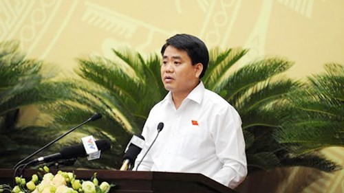 Chủ tịch Hà Nội khẳng định thành phố kiên quyết xử lý nghiêm sai phạm của tại dự án do Doanh nghiệp tư nhân xây dựng số 1 tỉnh Điện Biên làm chủ đầu tư, ảnh: Nguyễn Dũng