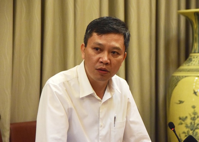 Ông Dương Tuấn Đức, Giám đốc Trung tâm Giám định bảo hiểm y tế và Thanh toán đa tuyến khu vực phía Bắc - Bảo hiểm xã hội Việt Nam (ảnh: Hoàng Lực)
