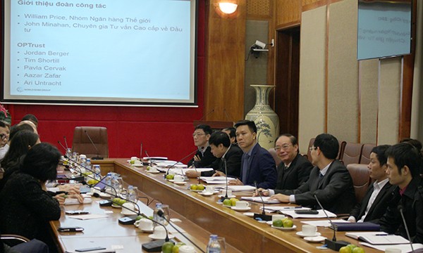 Quang cảnh buổi làm việc giữa Ngân hàng Thế giới và Bảo hiểm xã hội Việt Nam nhằm trao đổi phối hợp hỗ trợ quản lý đầu tư quỹ hưu trí - ảnh nguồn Bảo hiểm xã hội Việt Nam.