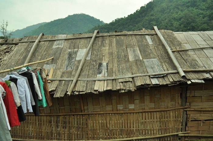 Một căn nhà nội trú dân nuôi ở trường THCS Pa Tần