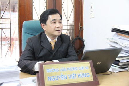 LS. Nguyễn Việt Hùng - người được bị can Đoàn Văn Vươn đề nghị bào chữa cho mình