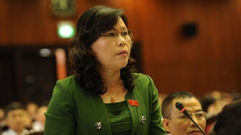 Bà Ngô Thị Minh - Phó chủ nhiệm Ủy ban văn hóa, giáo dục, thanh niên, thiếu niên và nhi đồng của Quốc hội