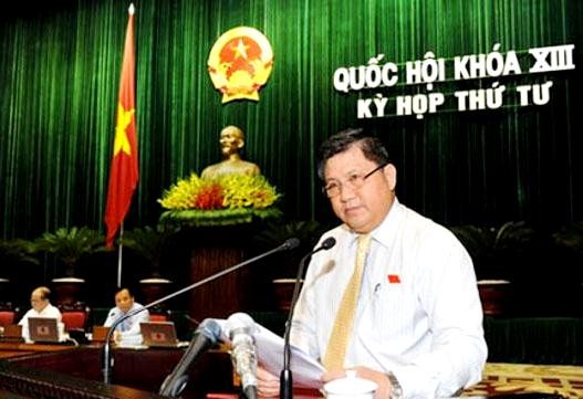 Chủ nhiệm Ủy ban Kinh tế của Quốc hội Nguyễn Văn Giàu (Ảnh: Trần Hải).