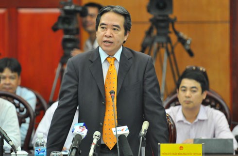 Thống đốc Ngân hàng Nhà nước Nguyễn Văn Bình (Ảnh: Nhật Minh/VNE)