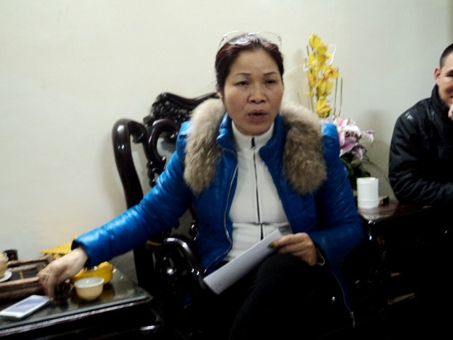 Chị Nguyễn Thị Phúc bức xúc kể lại vụ việc