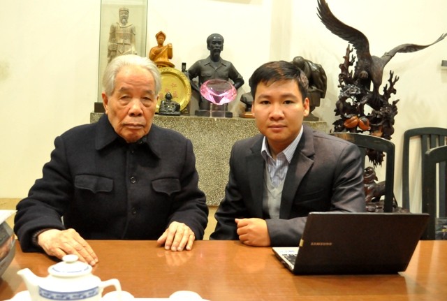 Nguyên Tổng Bí thư Đỗ Mười trong buổi phỏng vấn với Phóng viên Báo Giáo dục Việt Nam