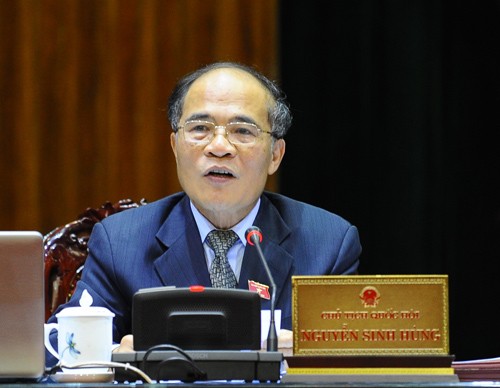 Chủ tịch Quốc hội Nguyễn Sinh Hùng (Ảnh: Ngọc Thắng)