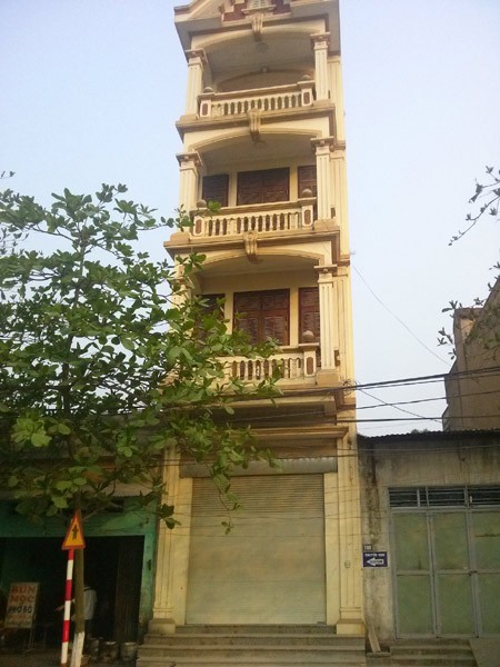 Ngôi nhà 4 tầng ở Vĩnh Phúc (Ảnh: Nguyễn Quyết)