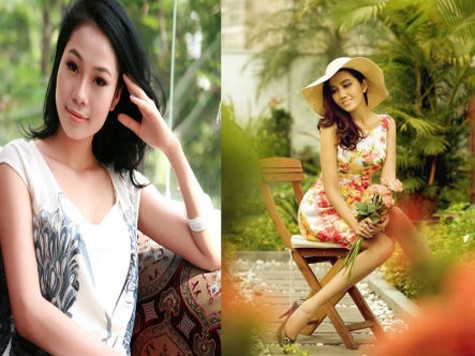 Người mẫu Hồng Hà (trái) và Hoa hậu Nam Mekong Mỹ Xuân (phải) mới bị bắt trong đường dây bán dâm