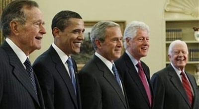 Các thành viên của Câu lạc bộ Tổng thống Mỹ.