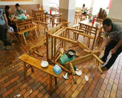 Nhà hàng sau vụ xô xát của ông Trương Kiện và anh Triệu Chung Lợi