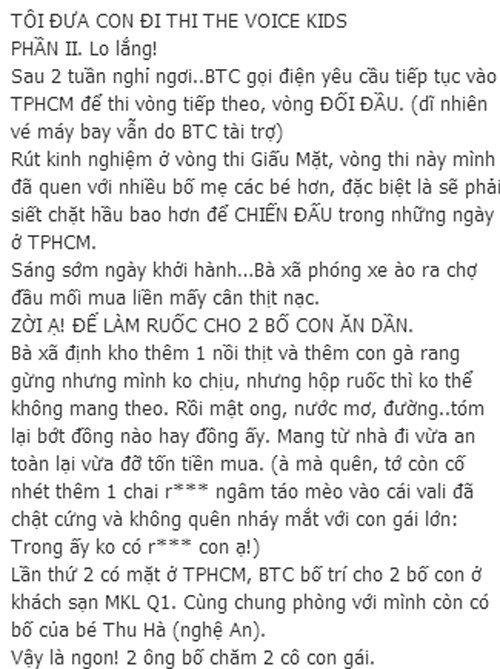 Dòng nhật ký được anh Thái chia sẻ.