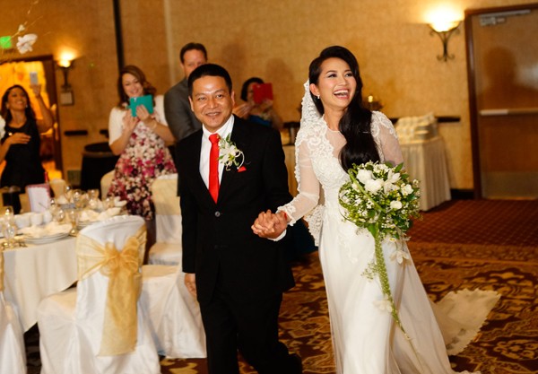 Chiều tối 26/7 (theo giờ Mỹ), đám cưới của Kim Hiền và Andy đã diễn ra tại một khách sạn tại California (Mỹ).