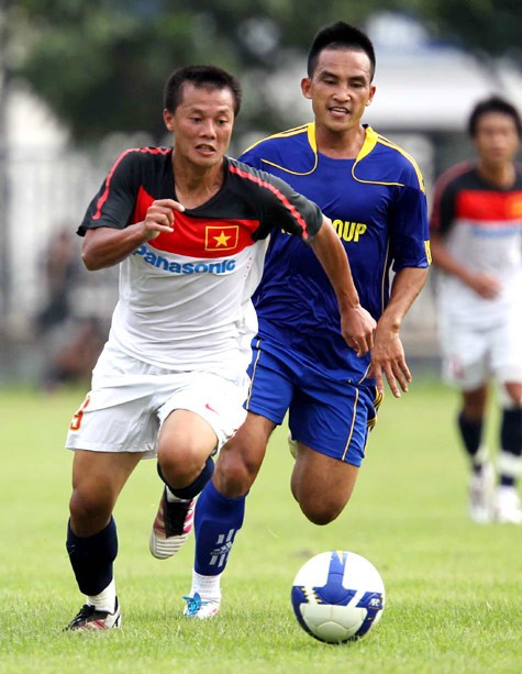 Thành Lương tiếp tục chứng tỏ mình trong màu áo U23 Việt Nam. Ảnh: Quang Minh