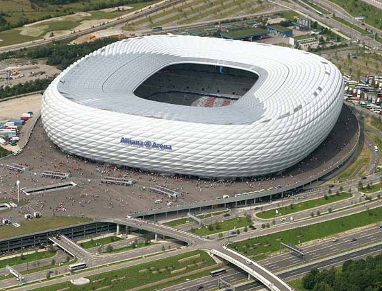 Allianz Arena còn được coi là một kỳ quan của thế giới túc cầu.