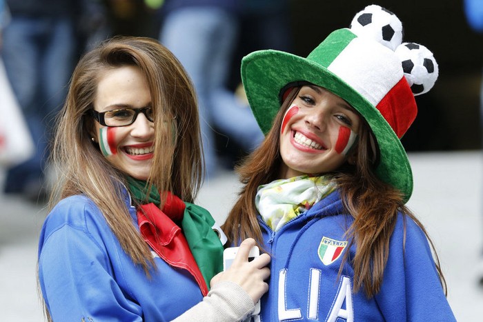 Fan hâm mộ ĐT Italia.