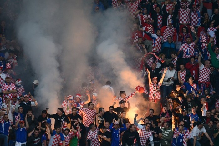 Fan hâm mộ ĐT Croatia.