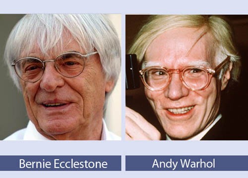 Ông chủ giải F1, Bernie Ecclestone và nhà làm phim kiêm họa sĩ người Mỹ, Andy Warhol có khá nhiều điểm tương đồng.