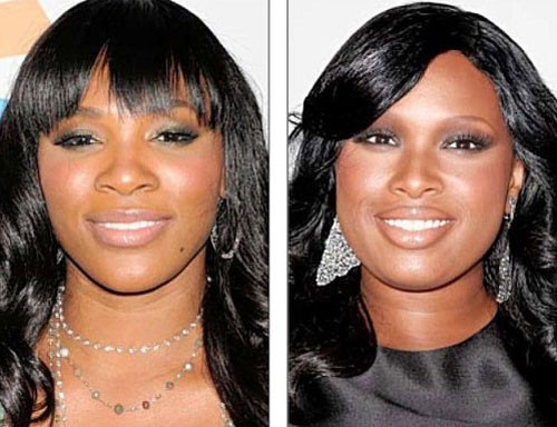 Serena Williams và ca sỹ Jennifer Hudson giống nhau đến bất ngờ.
