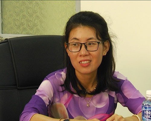 Cô giáo Quỳnh Như giáo viên Trường Tiểu học Phú Điền Tuy Phong (Ảnh CTV)