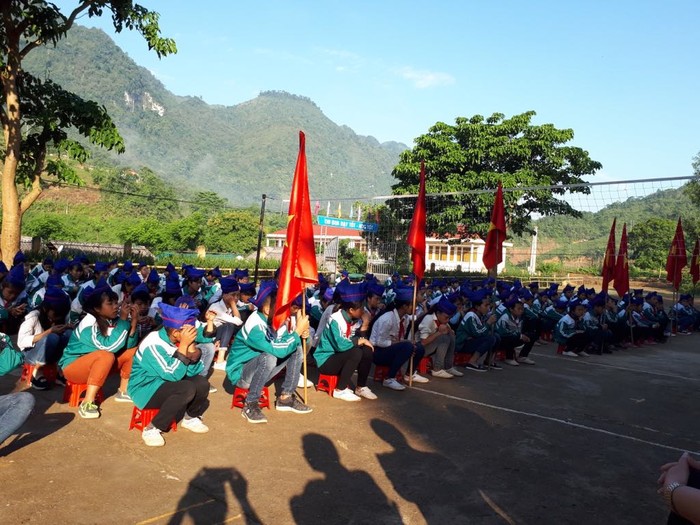 Học sinh Trường Phổ thông dân tộc bán trú – Trung học cơ sở Na Loi huyện Kỳ Sơn tỉnh Nghệ An (Ảnh CTV)