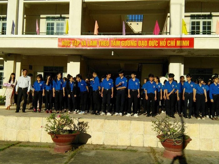 Học sinh Trường Nguyễn Văn Linh tỉnh Bình Thuận (Ảnh CTV)