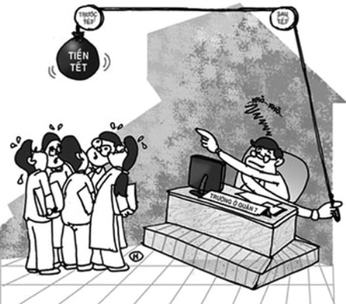 Thưởng Tết của giáo viên thể hiện cái tài, cái tâm của hiệu trưởng (Ảnh minh họa trên giaoduc.net.vn)