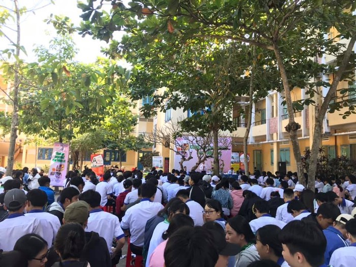 Học sinh tỉnh Bình Thuận (Ảnh trang Thanh niên La Gi)