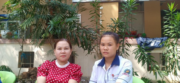 Giáo viên và học sinh nhà trường chờ hiến máu (Ảnh của thầy Dương Thy Phan)