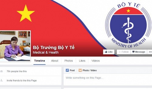 Fanpage của Bộ trưởng Nguyễn Thị Kim Tiến (Ảnh: TTO)