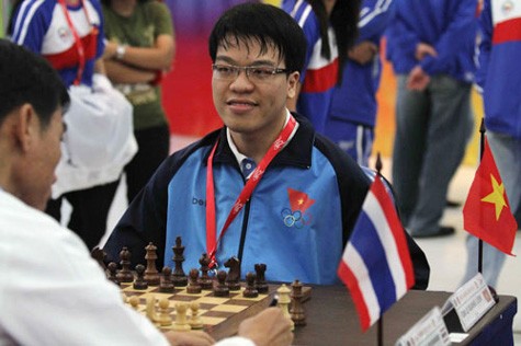 Lê Quang Liêm lập cú đúp HCV tại SEA Games 26. Ảnh: TNO