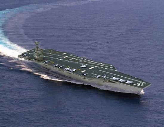 Mô hình tàu sân bay lớp Ford của Hải quân Mỹ
