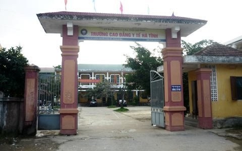 Trường CĐ Y tế Hà Tĩnh, nơi để xảy ra việc Trưởng phòng Đào tạo tự ý sửa, nâng điểm.