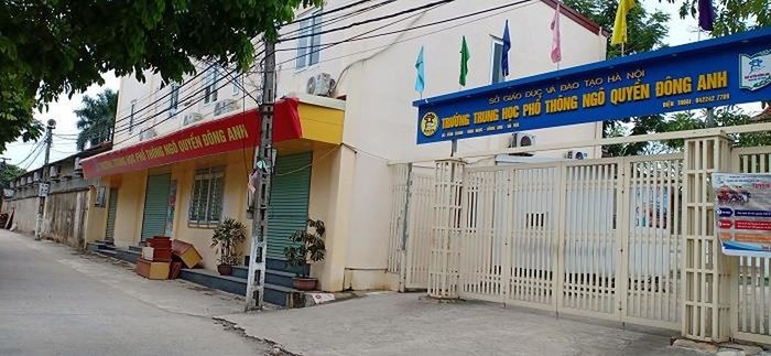 Không có trụ sở chính, trường Trung cấp Y - Dược Cộng đồng Hà Nội vẫn tổ chức tuyển sinh rầm rộ (Ảnh: N.D)