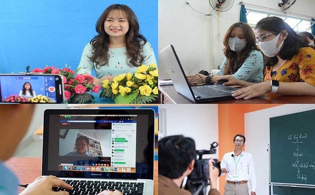 Các bạn sinh viên rất hào hứng đối với việc học online ở nhà (Ảnh minh họa: toquoc.vn)