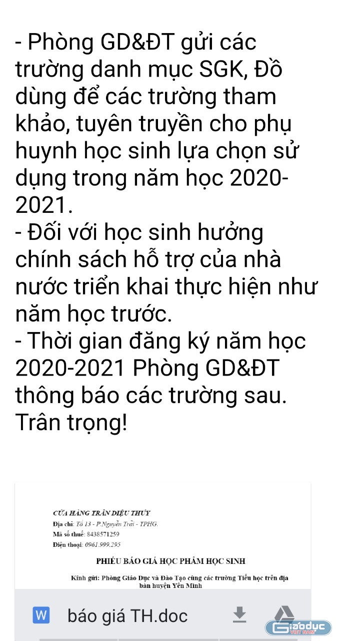 Lệnh tiêu tiền học sinh nghèo của huyện Yên Minh chỉ có ...3 dòng (Ảnh:V.N)