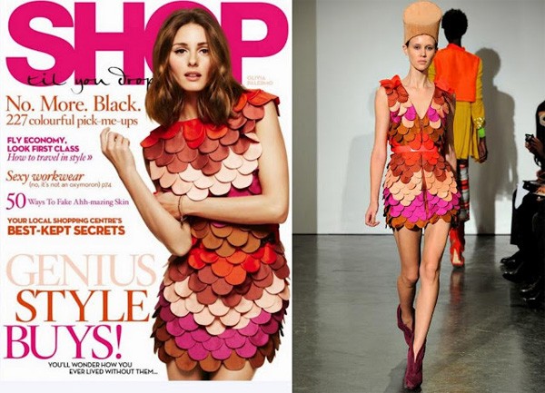 Người mẫu kiêm diễn viên Olivia Palermo xuất hiện trên tạp chí Shop Til You Drop với bộ váy vẩy cá của Olivia's Sass & Bide. Tuy nhiên, thay vì chọn thiết kế cổ chữ V, cô lại diện váy cổ tròn. Kiểu cổ này dành cho những chị em có vòng một 'khiêm tốn', vừa kín đáo lại vẫn trẻ trung.