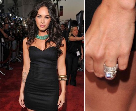 Megan Fox có chiếc nhẫn kim cương 3-carat kvới giá trị lên đến 80.000$.