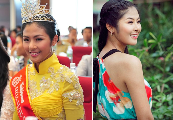 Đặng Ngọc Hân sinh năm 1989, cô đăng quang Hoa hậu Việt Nam năm 2010. Sở hữu chiều cao 1m73 và số đo 3 vòng là 83-64-93.