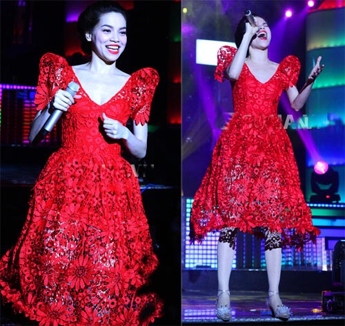 Những bộ váy ren ấn tượng của Ngô Thanh Vân và Hồ Ngọc Hà trong tuần vừa qua